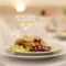 Elegant multi-course plated dinner catering spread for weddings and galas in New Jersey